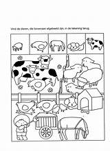 Farm Worksheet Animal Kids Printable Worksheets Kindergarten Werkbladen Preschool Boerderij Coloring Animals Preschoolactivities Kleuterschool Opdracht Lente Crafts Find Toddler Werkblad sketch template