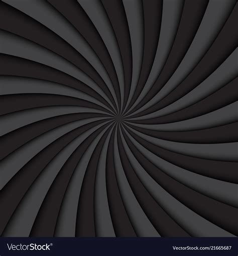 black  grey swirl background rotating spiral vector image