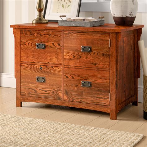 drawer wood file cabinet oak cabinet ideas