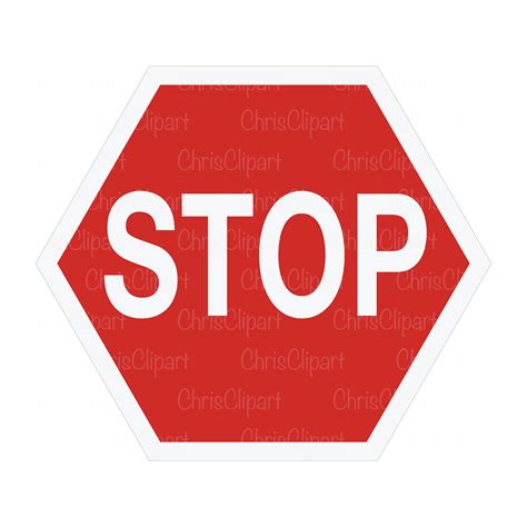 stop sign clipart stop sign svg senal de parada imprimible etsy