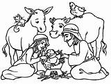 Nativity Coloring Scene Pages Christmas Coloringme Printable sketch template