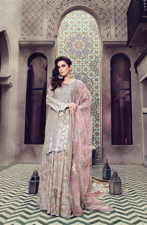 latest maria b eid lawn dresses designs collection 2017 2018