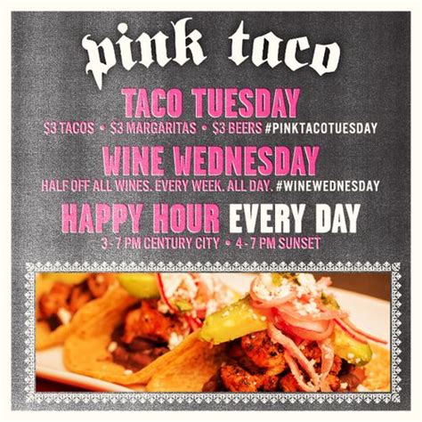 whats happening pinktaco taco tuesday pink taco mexican food recipes