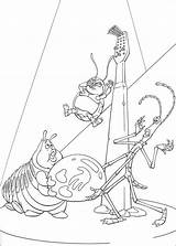 Bichos Inseto Insecto Circo Figment Heimlich Coloriages Flik Kropli Suh Spectacle Hellokids Crtež Osam Pedeset 1001 Wydrukuj Pokoloruj Skok Peli sketch template