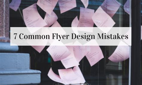 common flyer design mistakes  print authority