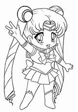 Sailor Coloring Pages Moon Venus Chibi Para Anime Getdrawings Salvo Educativeprintable Printable sketch template