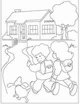 Colorir Desenhos Caminho Regresso Crianças Figuras Educação Maternal sketch template