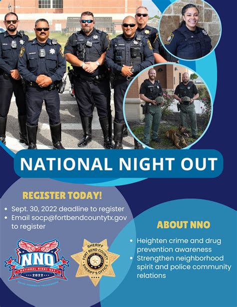 Sheriffs Office Begins National Night Out Registration Houston Style