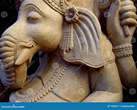 elephant statue stock image image  closeup artistic