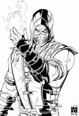 Mortal Kombat Scorpion Sub Reptile Assassin Creed Escorpion Pantalla Pintar Subzero Paintingvalley Result Valhalla Cómics Estilos Marciales Increíbles sketch template