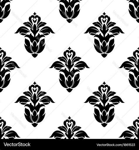 seamless pattern floral motifs royalty  vector image