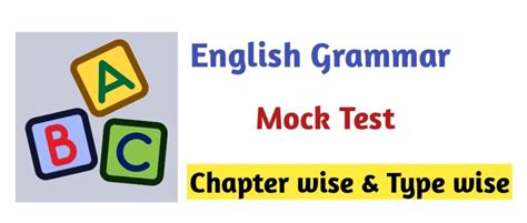 english grammar mock test  test