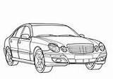 Mercedes Class Coloring Glk sketch template