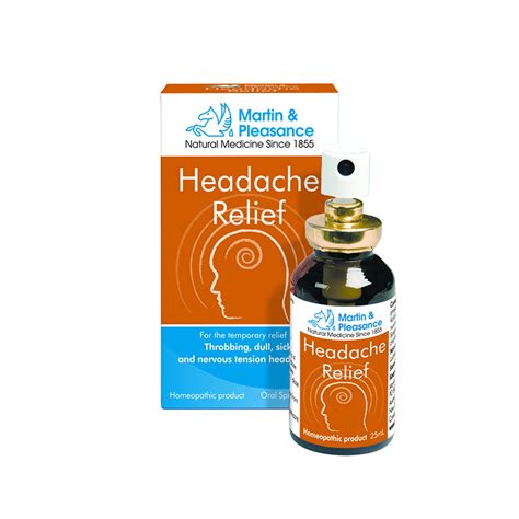 homeopathic remedy ml spray headache relief martin pleasance