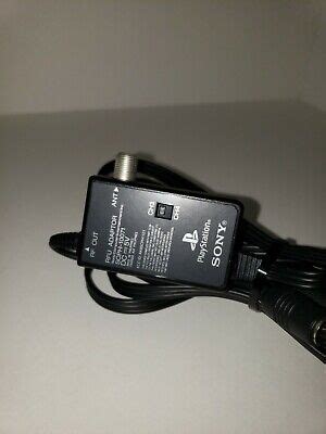 genuine sony scph   rfu adapter coaxial hookup  play station ps ebay
