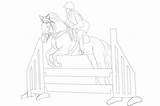 Horses Lineart sketch template