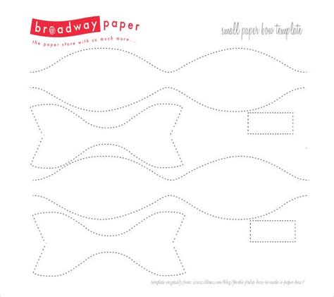 paper bow template   word  documents