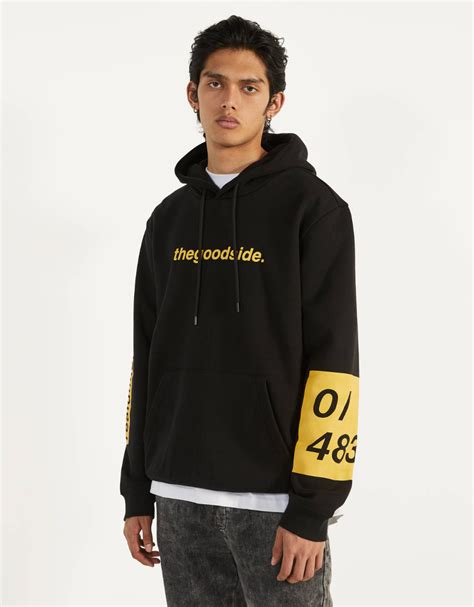 printed hoodie sale     bershka united states mens outfits hoodie print hoodies