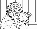 Coloring Pages Einstein Albert Colouring Outline Landscape Printable People sketch template