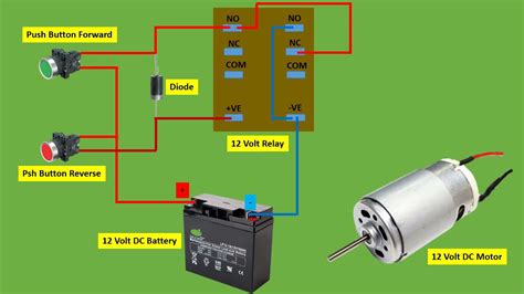 dc motor   reverse connection diagram  youtube