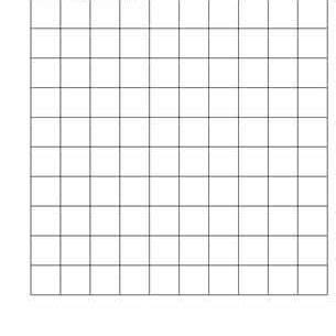 printable blank  chart printable templates