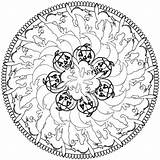 Halloween Mandala Coloring Poem Enjoy Could Below Also There sketch template