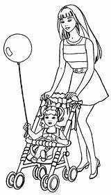 Barbie Coloring Pages Kelly Popular sketch template