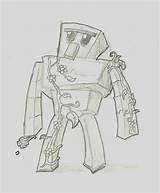 Minecraft Golem Iron Coloring Pages Template sketch template