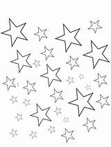 Coloring Stars Star Pages Printable Drawing Small Kids Sky Night Template Print Point Little Sheets Twinkle Colouring Color Outline Five sketch template