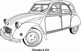 Car Cars Citroen Coloring Drawing Svg Pixabay Openclipart Classic Book Cv 1960 Year Svgsilh Tag Drawings Vintage Pages Info sketch template
