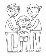 Coloring Family Pages Grandparents Kids Ayeletkeshet Print Grandson Printable Mandala Keshet Ayelet Boy Adult Visit sketch template