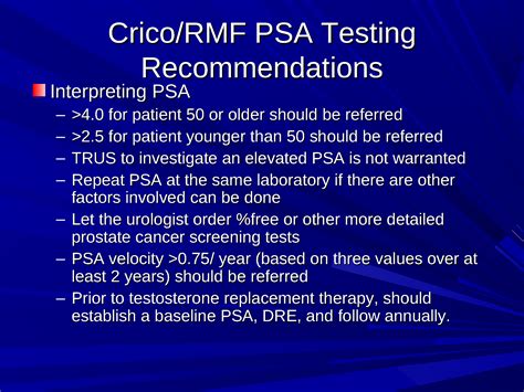 prostate cancer screening and detection a clinical update