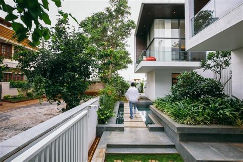 courtyard house  bangalore india  abin design studio
