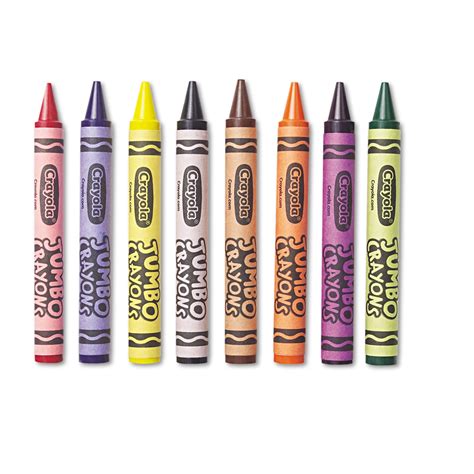 crayola jumbo crayons assorted colors box wagner supply company
