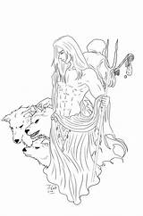 Hades Gods Colouring sketch template