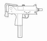 Mac Gun Drawing Drawings Tattoo Tattoos Uzi Guns Coloring Sketch Ingram Sketches Dessin Easy Weapons Graffiti Flash Template Draw Sketchite sketch template