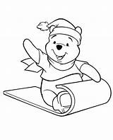 Pooh Coloring Pages Christmas Bear Winnie Pot Honey Winter Halloween Baby Drawing Kids Color Getcolorings Getdrawings Sketch Printable Adults Popular sketch template