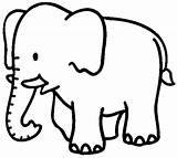 Elefante Simples Sentir Dessa Facilidade Muita Vão sketch template