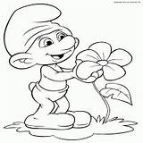 Smurfs Cartoons Coloring sketch template