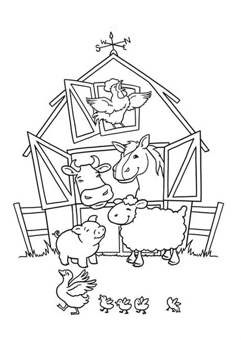 easy  print farm animal coloring pages tulamama