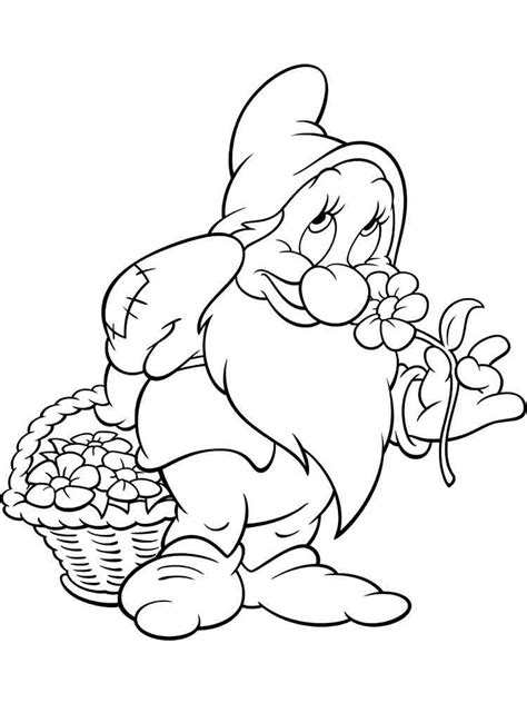 gnome coloring pages    print