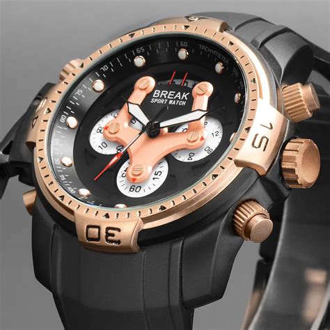 break watches men luxury brand men sports  quartz military