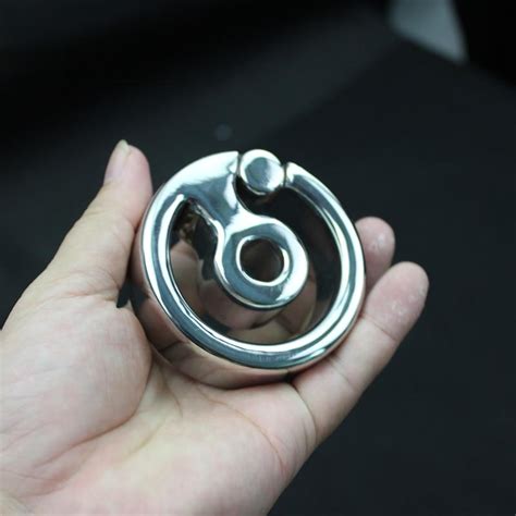 Stainless Steel Scrotum Pendant Penis Ring Testicle Ring Cylindrical