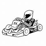 Karting Kleurplaten sketch template