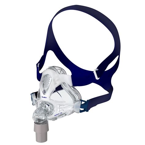 resmed quattro fx full face mask system  headgear  resmed eyeglass friendly mouth