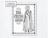 Sheen Saints Venerable Fulton sketch template