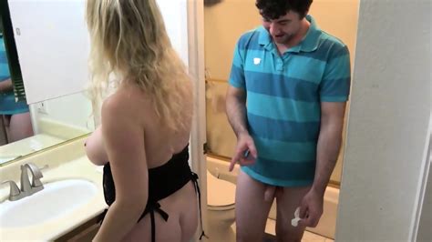 Stepson Caught Masturbating In The Bathroom Fucks Stepmom Eporner