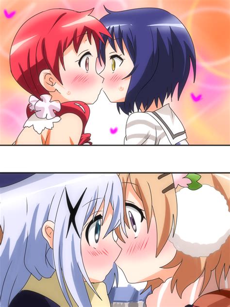 Kafuu Chino Hoto Cocoa Jouga Maya And Natsu Megumi