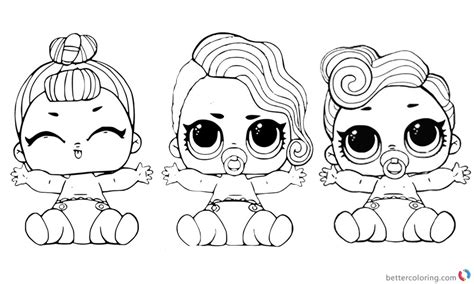 lol coloring pages lil pearl lil hops  lil queen  printable