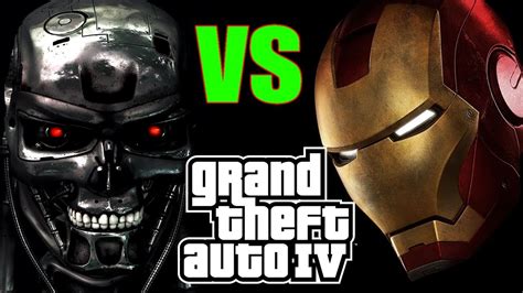 iron man vs terminator grand theft auto mods youtube